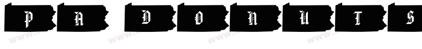 PA Donuts Bold Itali字体转换